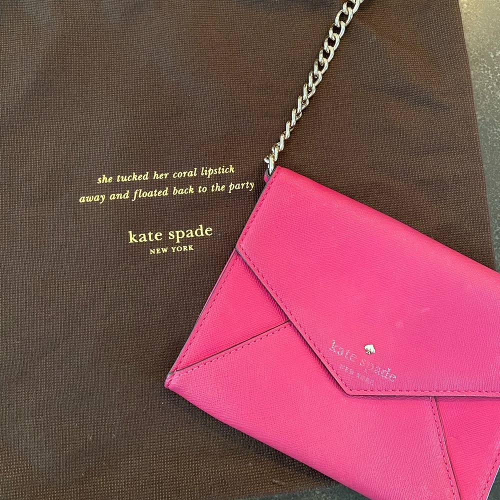 Kate Spade Cedar Street Monday Envelope Crossbody in Hot Pink ♠️